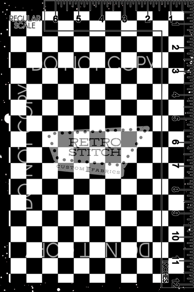 B&W Checkers - Regular Scale