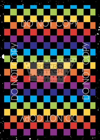 Black Rainbow Checkers - Clean