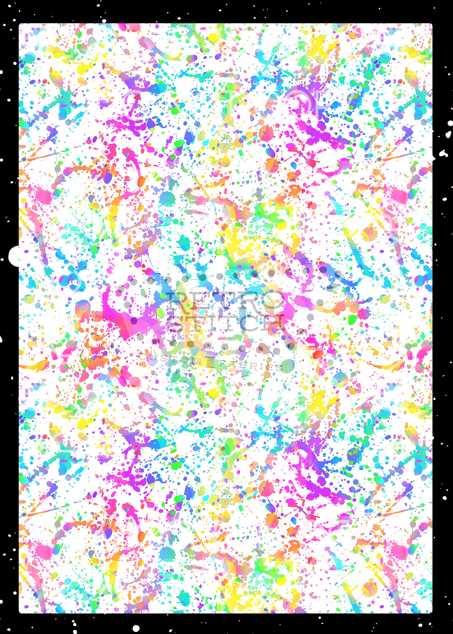 Rainbow Splatter - White - VINYL