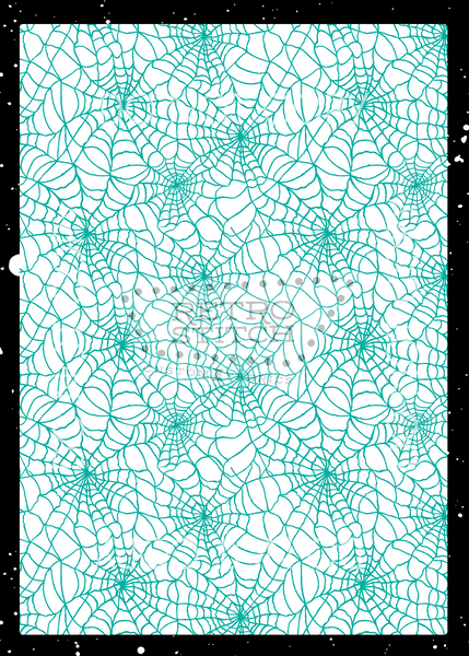 Teal On White Webs