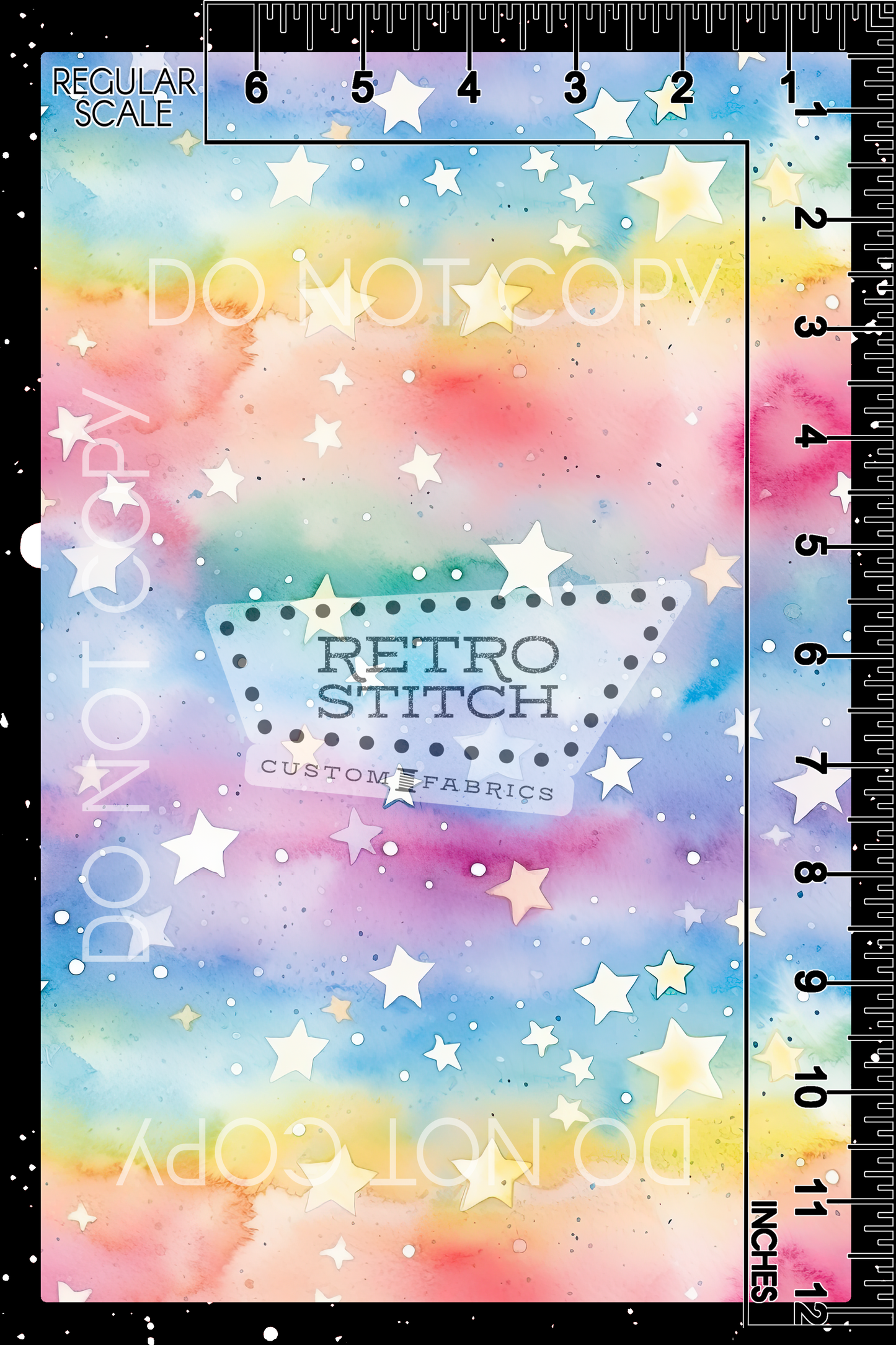 Watercolor Rainbow Stars - VINYL